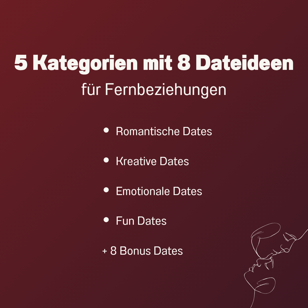 40 Date-Ideen für Paare in Fernbeziehungen | PDF Download